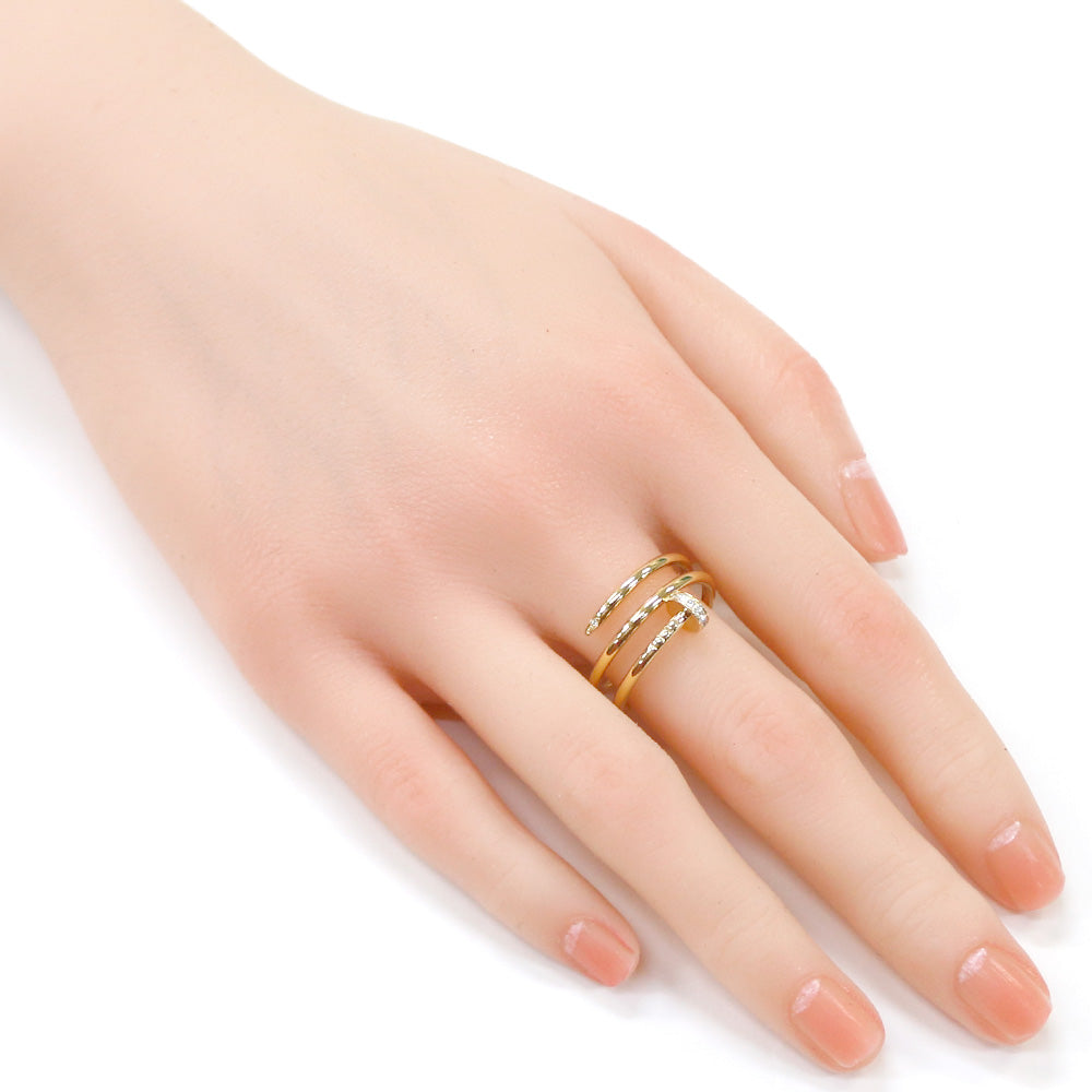 カルティエ CARTIER ジュストアンクル リング・指輪 16号 18金 K18