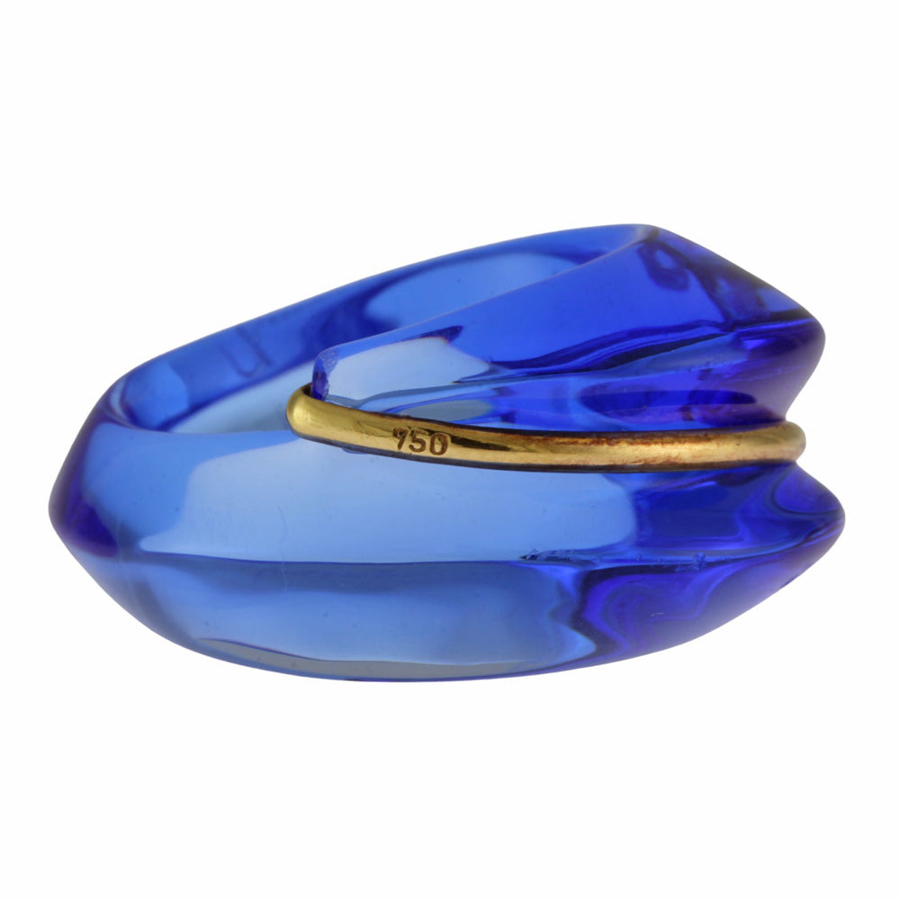 Baccarat バカラ クリスタルリング リング 指輪 10.5号 18金 K18