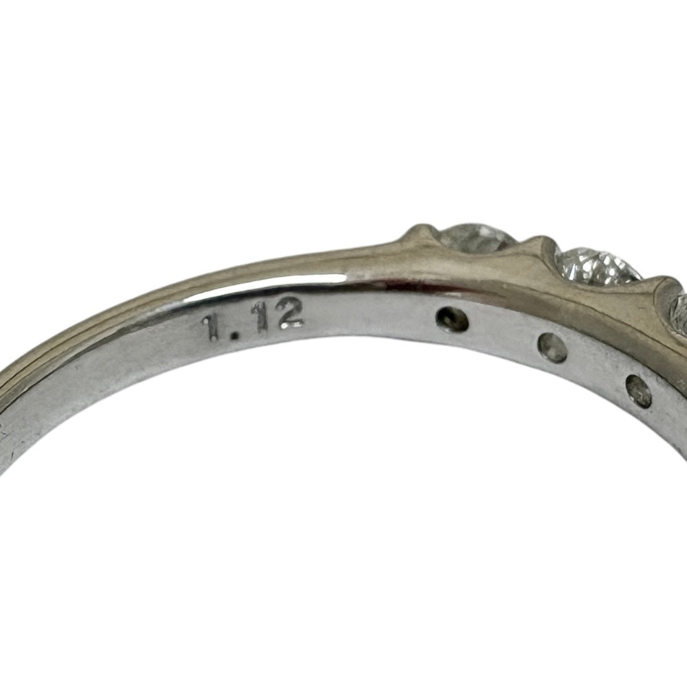 リング 指輪 16号 Pt900プラチナ ダイヤモンド 1.12ct レディース 中古