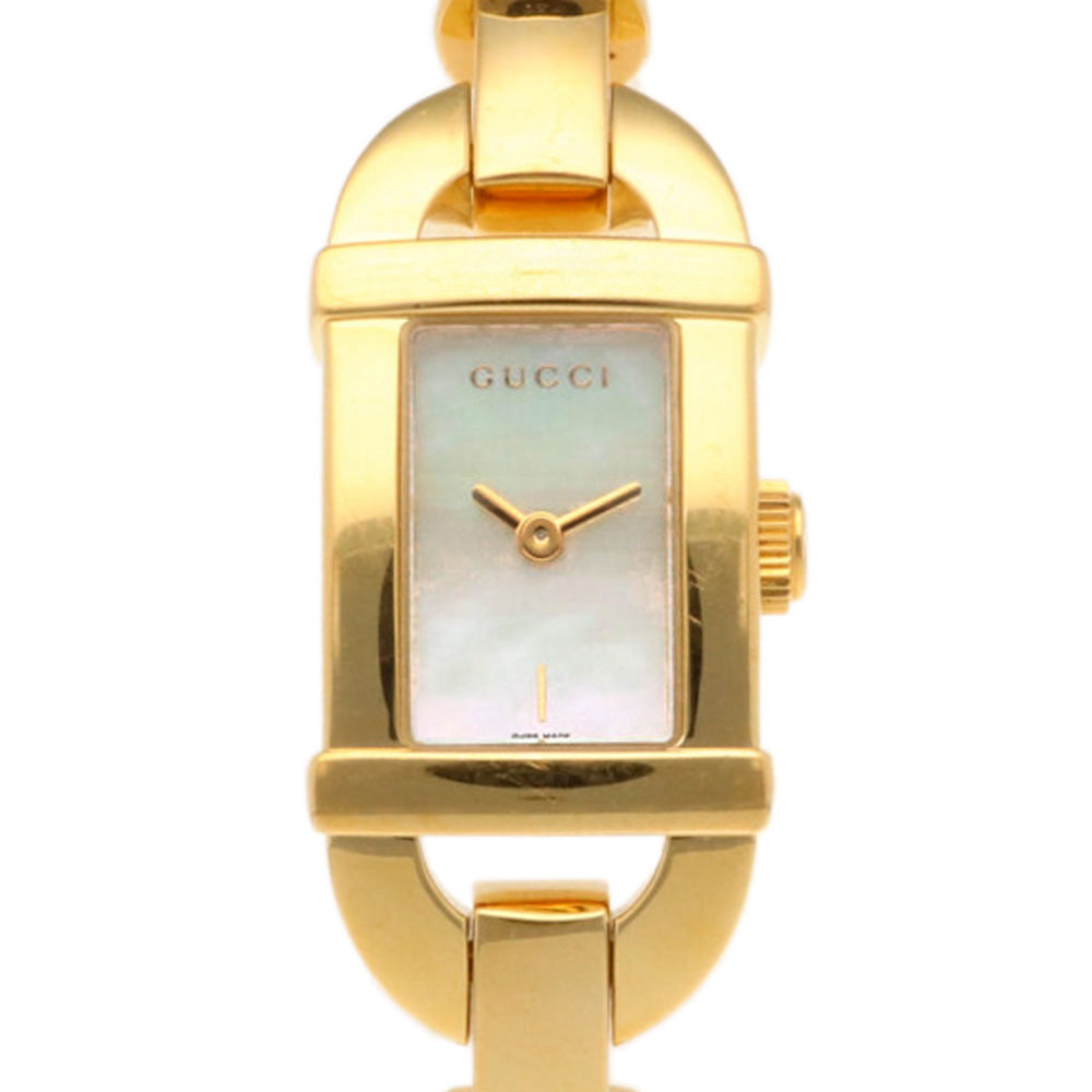 グッチ GUCCI バンブー バングル 腕時計 GP 6800L レディース 中古 【1