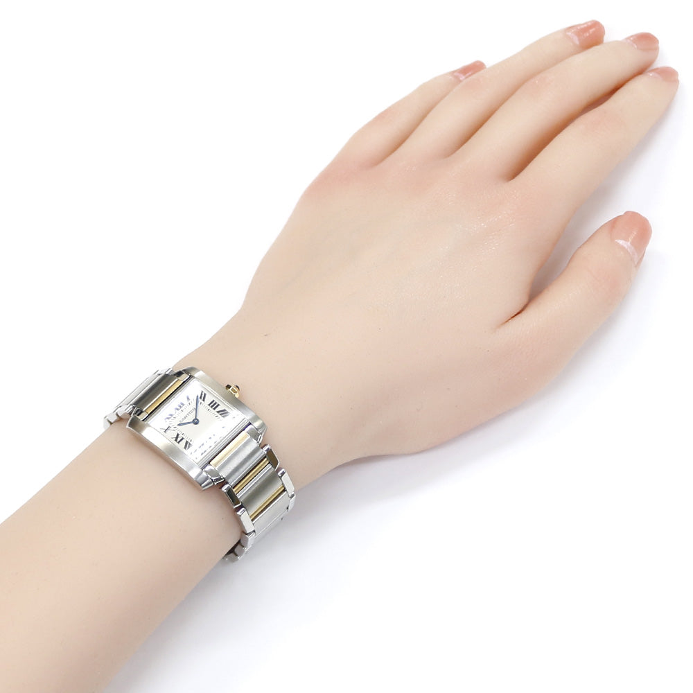 CARTIER カルティエ タンクフランセーズ MM 腕時計 ステンレススチール