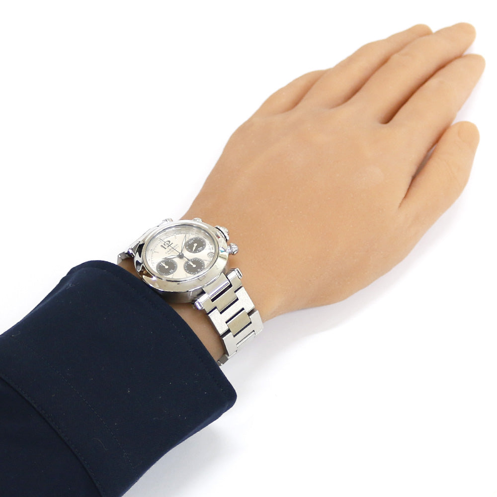 CARTIER カルティエ パシャC クロノグラフ 腕時計 ステンレススチール