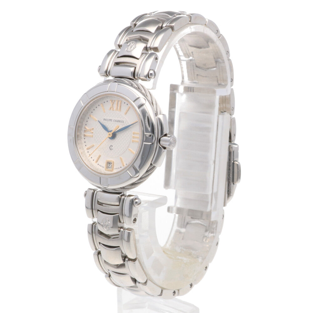 PHILIPPE CHARRIOL Stainless Steel Men's Watch, Pre-Owned – 【公式