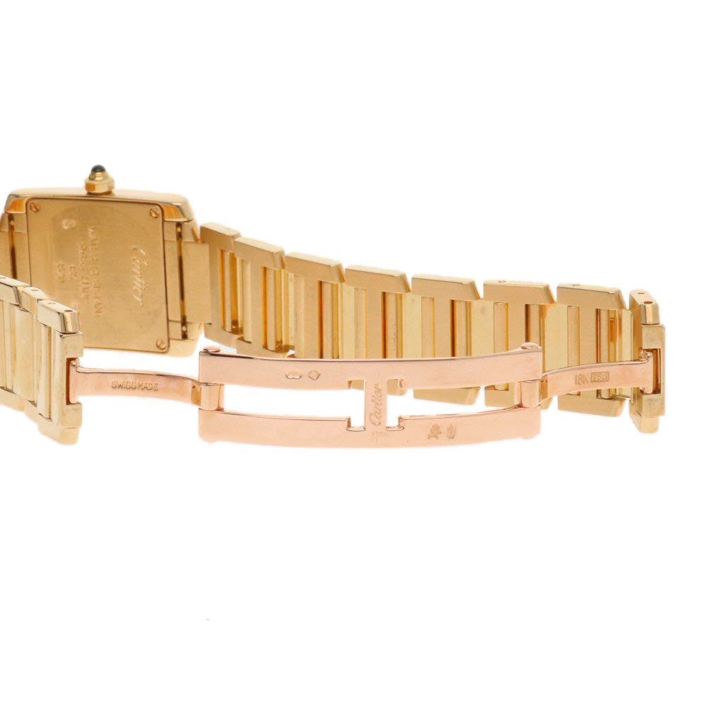 CARTIER カルティエ タンクフランセーズ SM 腕時計 18金 K18イエロー