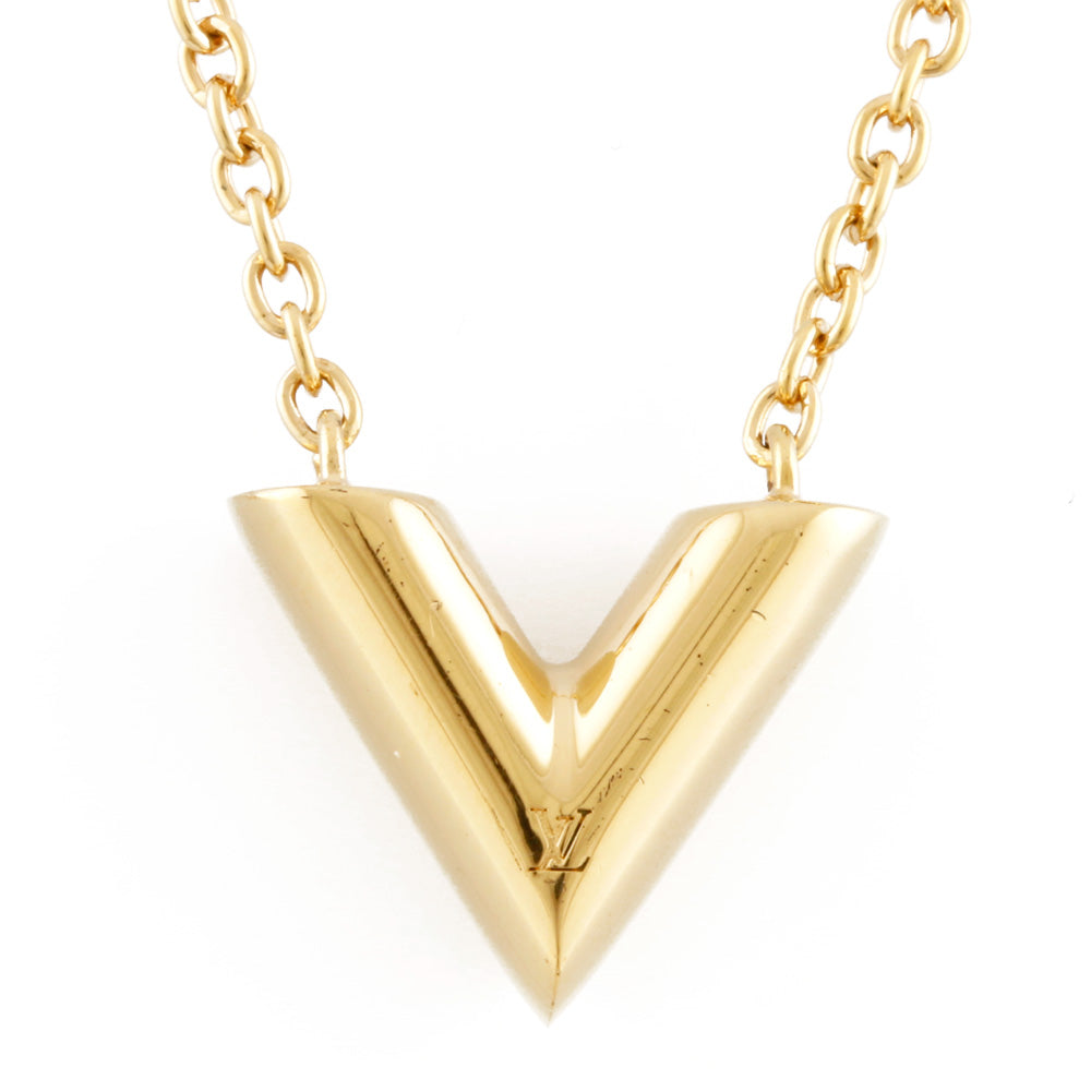 中古】 ルイ・ヴィトン LOUIS VUITTON ネックレス Vマーク ネックレス