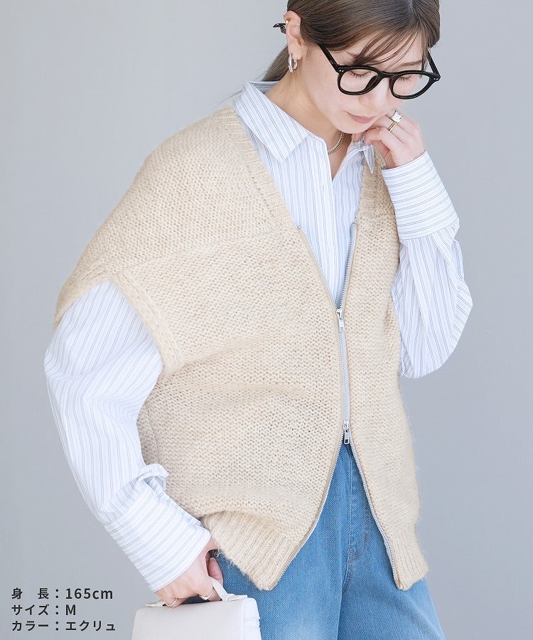 ダブルジップニットベスト(dec-ch-2026) 宅配便発送 | reca