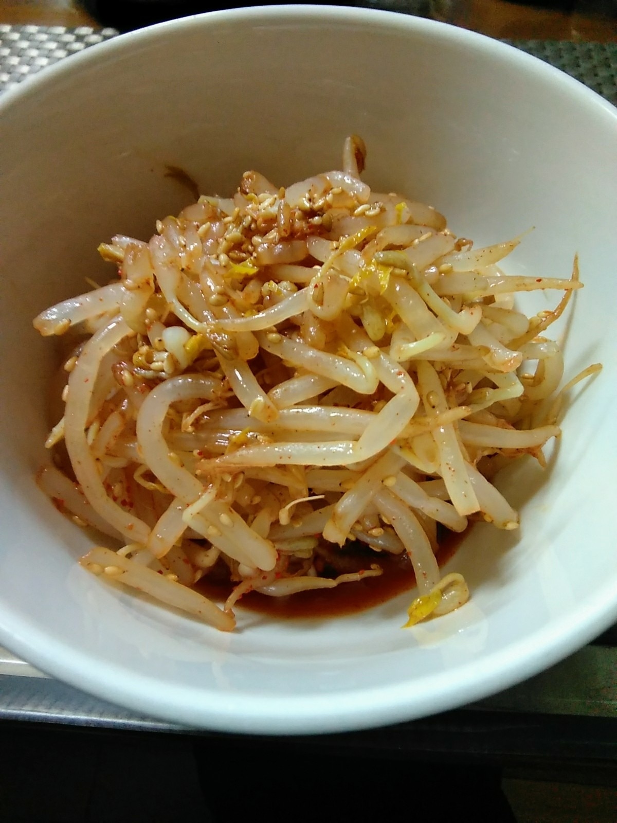 ラーメンのトッピングにぴったり辛もやし レシピ・作り方 by ここなっ