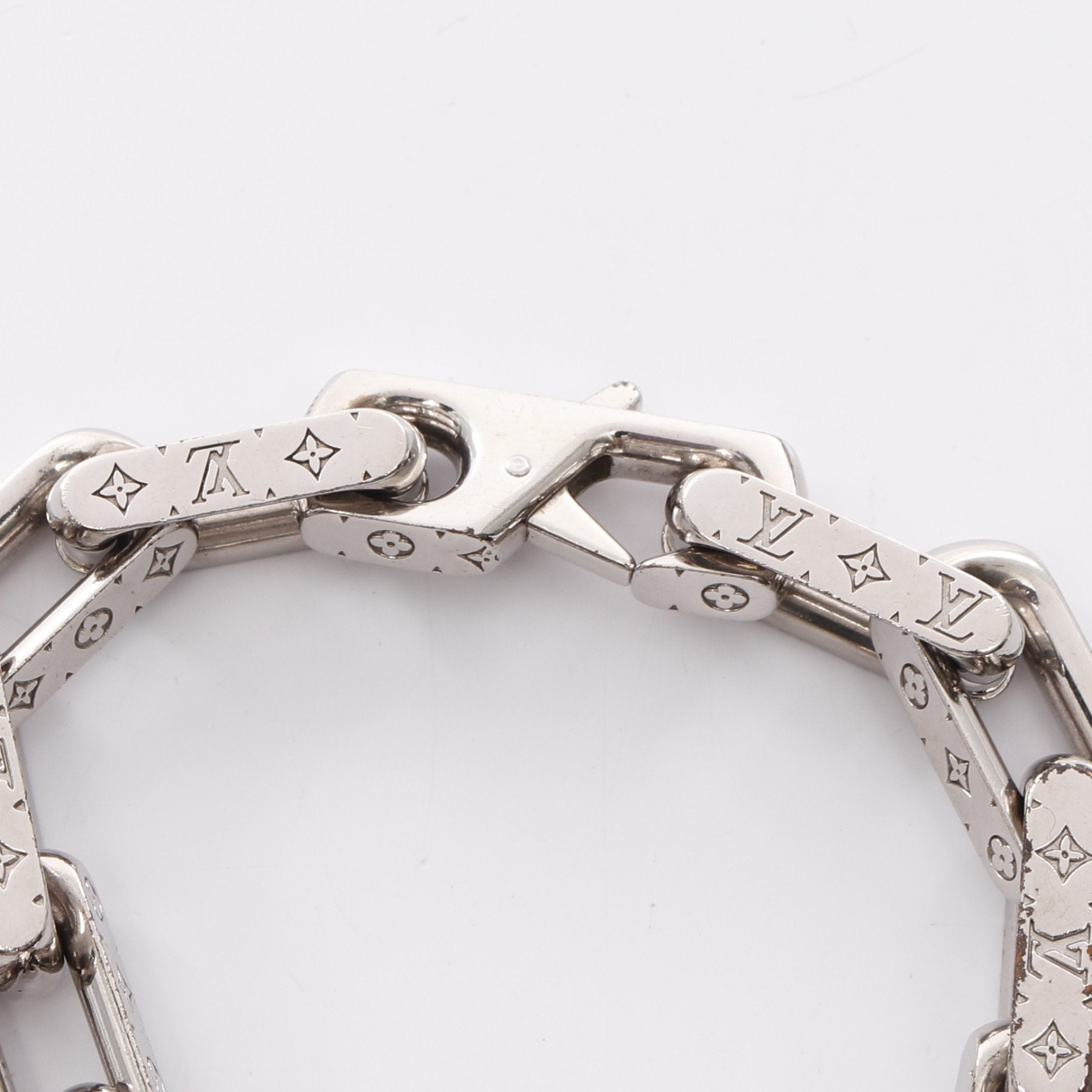 コリエ チェーン モノグラム ブレスレット シルバー ルイヴィトン – RECLO