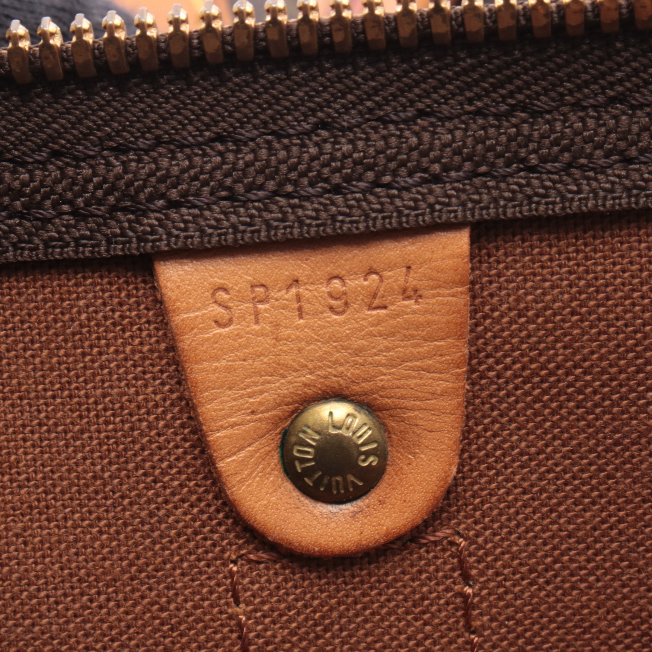 キーポル45 モノグラム ボストンバッグ PVC レザー ブラウン ルイ