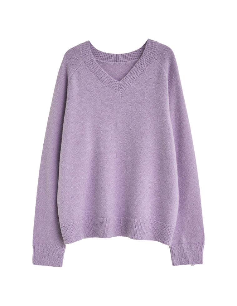 アルパカタッチVネックニットプルオーバー - トップス通販 | 人気
