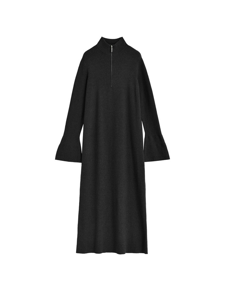 ミラノリブハーフジップニットワンピース - ワンピース通販 | 人気
