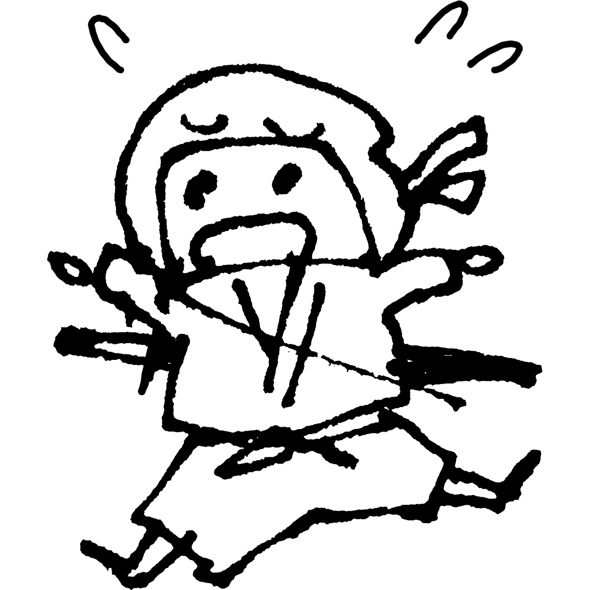 忍者 焦る・慌てる | 【てがきですの！β】かわいい・ゆるい無料イラスト