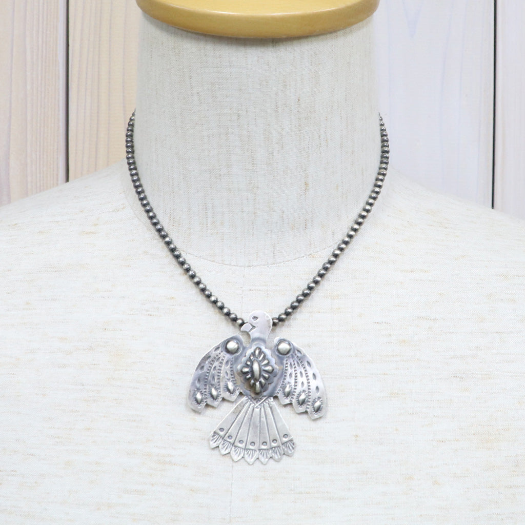 Indian Jewelry : Navajo Tim Yazzie Thunderbird Necklace – Reggieshop