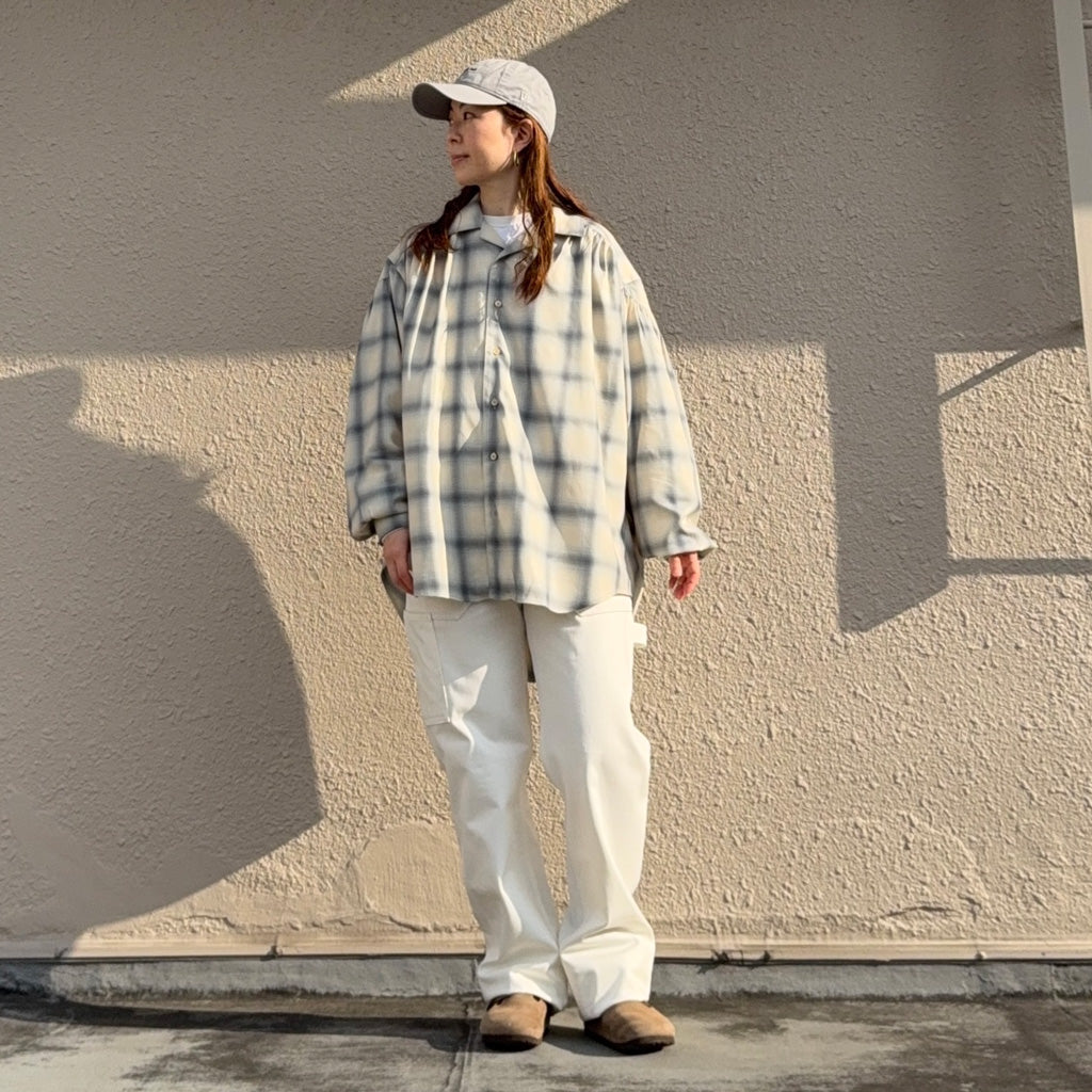 AiE : Painter Shirt-Ombre Rayon Twill (Ecru) – Reggieshop