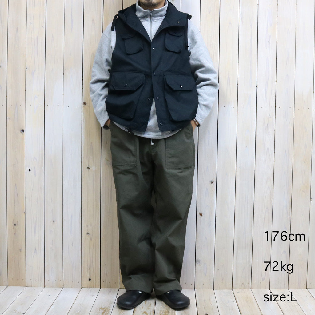 ENGINEERED GARMENTS : Field Vest-Cotton Ventile Twill (Dk.Navy