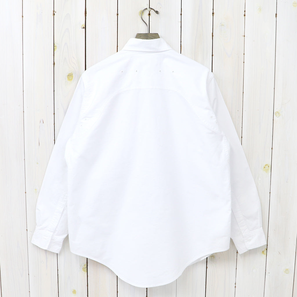 SASSAFRAS (ササフラス) : GREEN THUMB SHIRT(A/C OXFORD) (WHITE