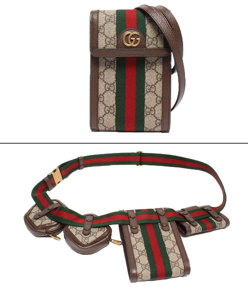 美品 GUCCI ボディバッグ ショルダーバッグ ユーティリティ オフィ