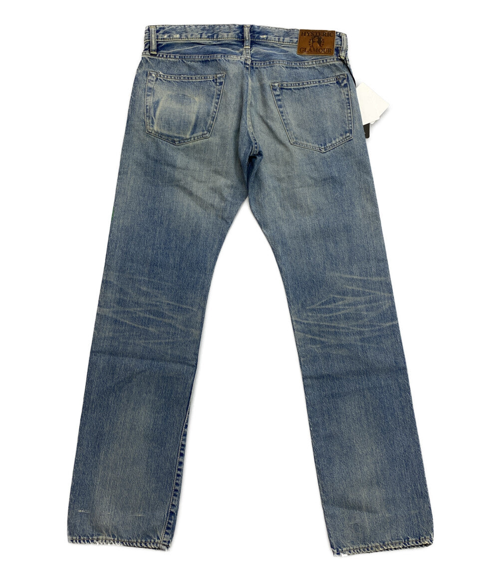 ヒステリックグラマー 美品 デニムパンツ スタッズガールプリント