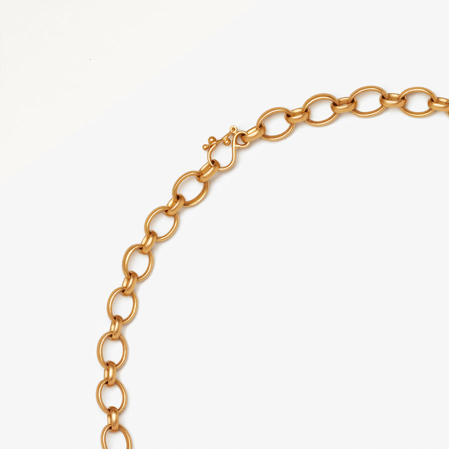 Sonoma Mixed Link Chain Necklace in 22K Apricot Gold – Reinstein Ross