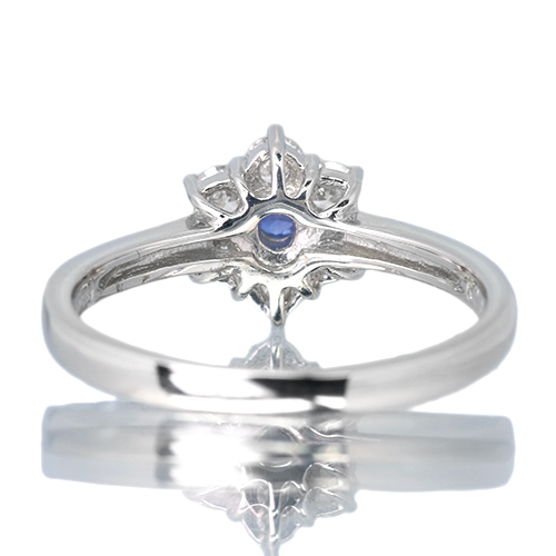 ベニトアイト 0.086ct ダイヤモンド 0.39ct プラチナ リング(指輪