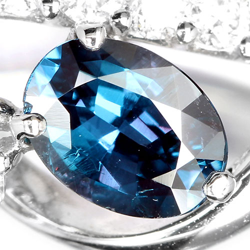 ブラジル産アレキサンドライト0.4ct ダイヤモンド プラチナ リング