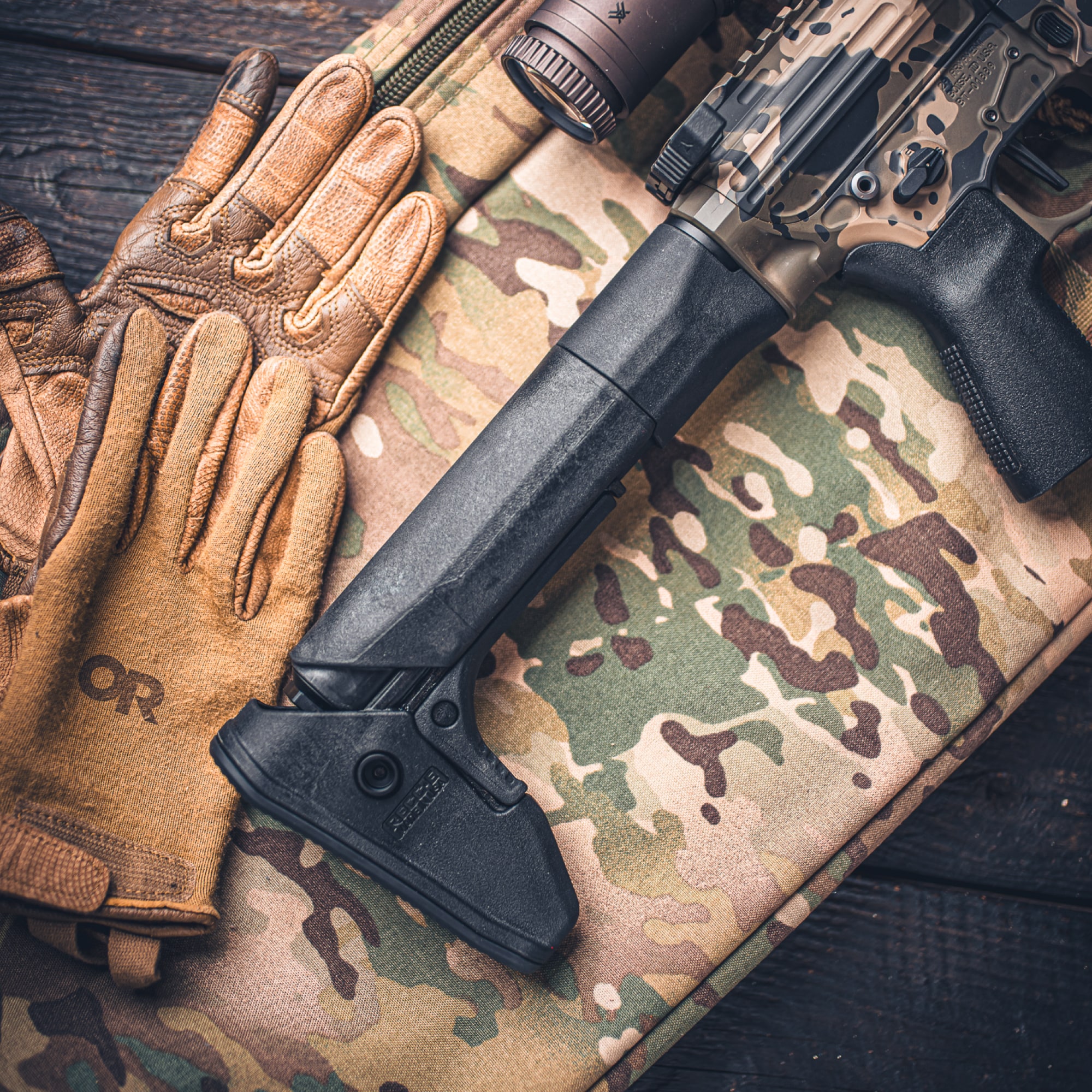 RECC·E™ CARBINE STOCK For SR-25 / A5 / AR-10 — Reptilia