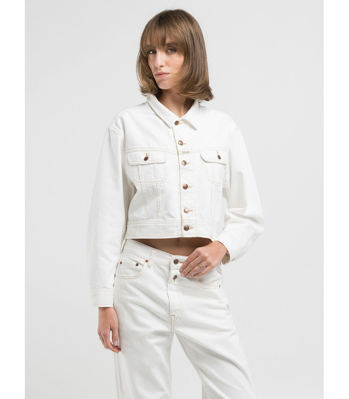9Z1 ECO PLUS ホワイトデニムジャケット（セットアップモデル