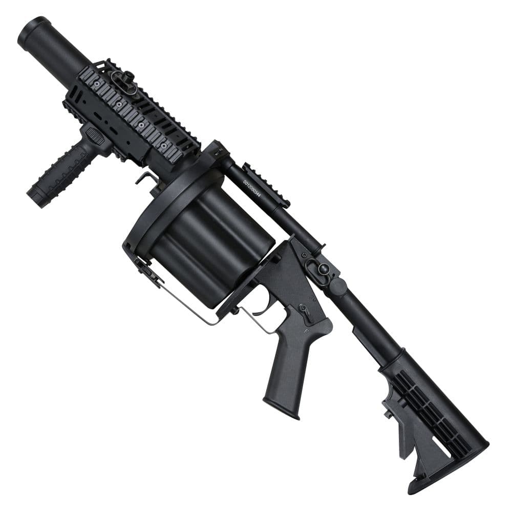 ICS Airsoft ガスガン グレネードランチャー MGL ロング ICS-192 動作