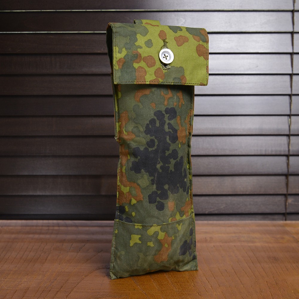 ドイツ軍放出品 テント用ポール&ペグ収納袋 フレクター迷彩