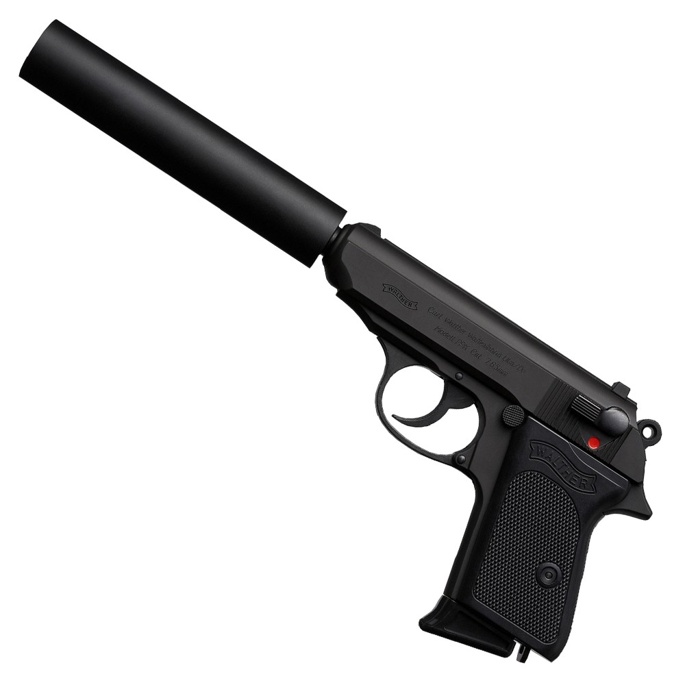 マルシン 発火モデルガン ワルサーPPK サイレンサーモデル ブラック