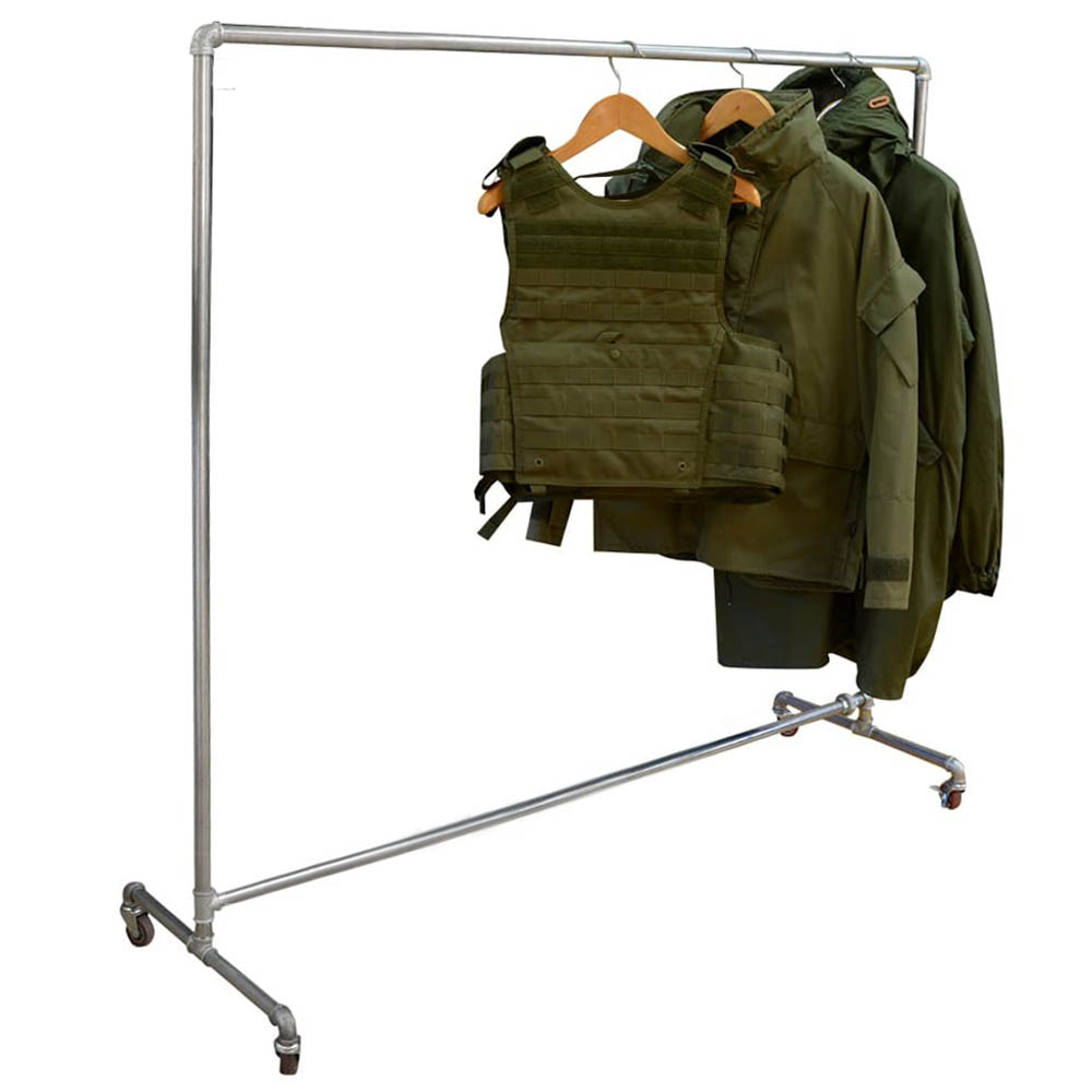 レア 廃番 HATCH購入 水道管 ガス管 ハンガーラック キャスター付 完成