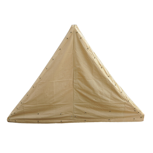 フランス軍放出品 テントシート 軍幕 トライアングル カーキ