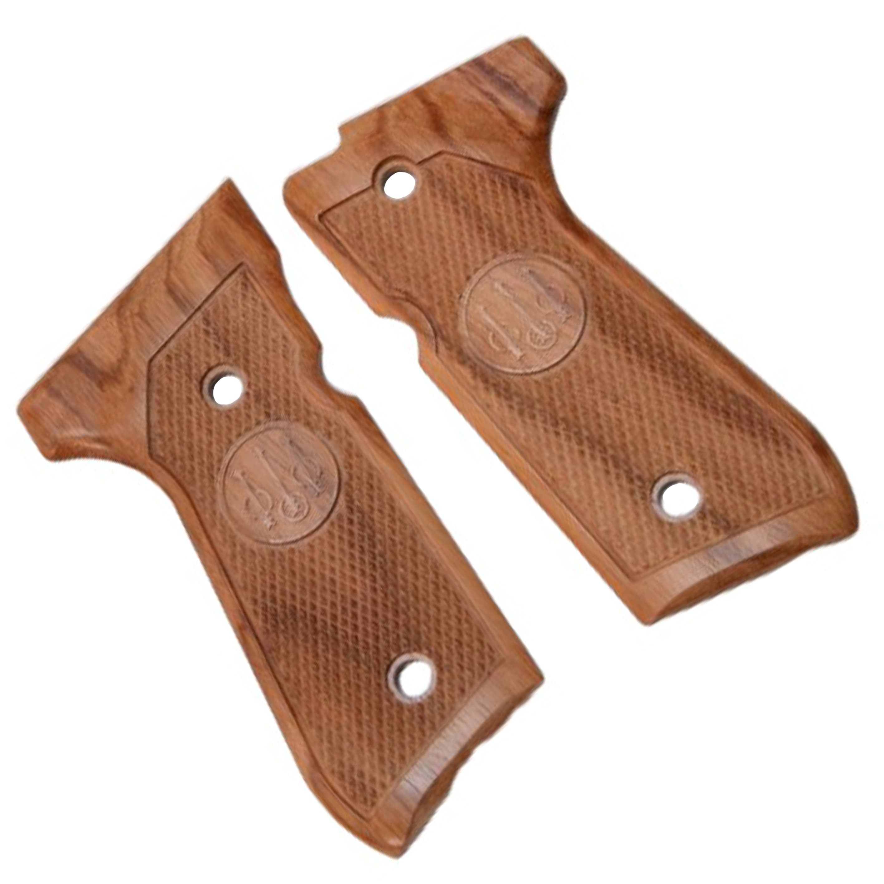 キャロムショット 木製グリップ 紫檀チェッカー マルイM9・M92F用