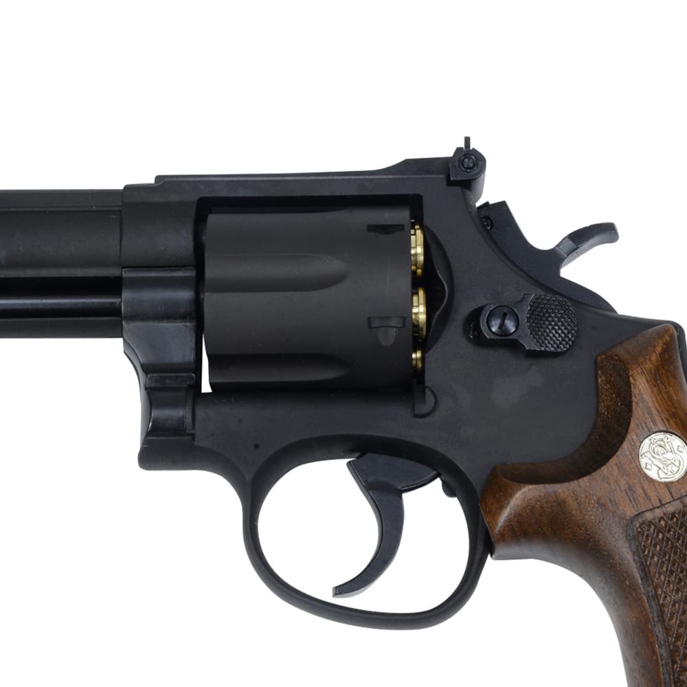マルシン 発火式モデルガン S&W M586 4インチ 完成品 ブラックHW 木製