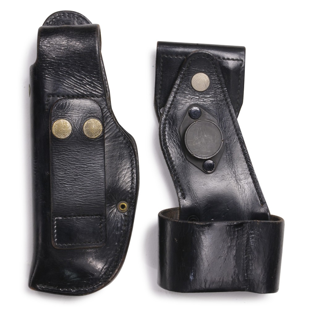 ドイツ警察 レザーホルスター ドロップダウン シグP6 P225適合モデル