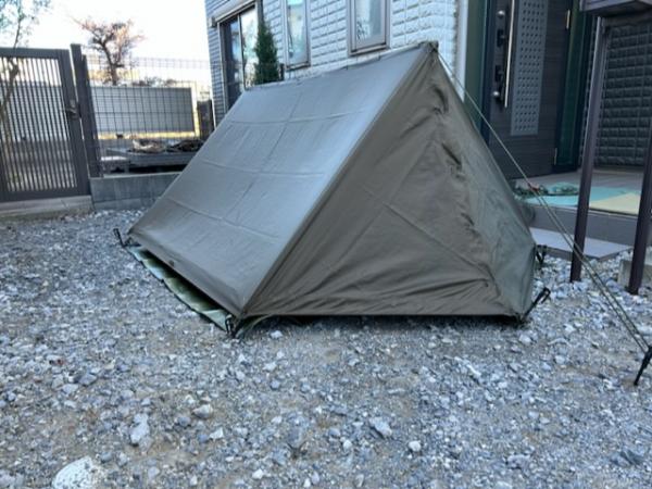 オーストリア軍パップテント ポリアミド製 使用感あり オーストリア軍