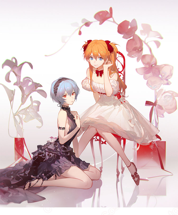 エヴァンゲリオン 式波・アスカ・ラングレー 花の言 コスプレ衣装