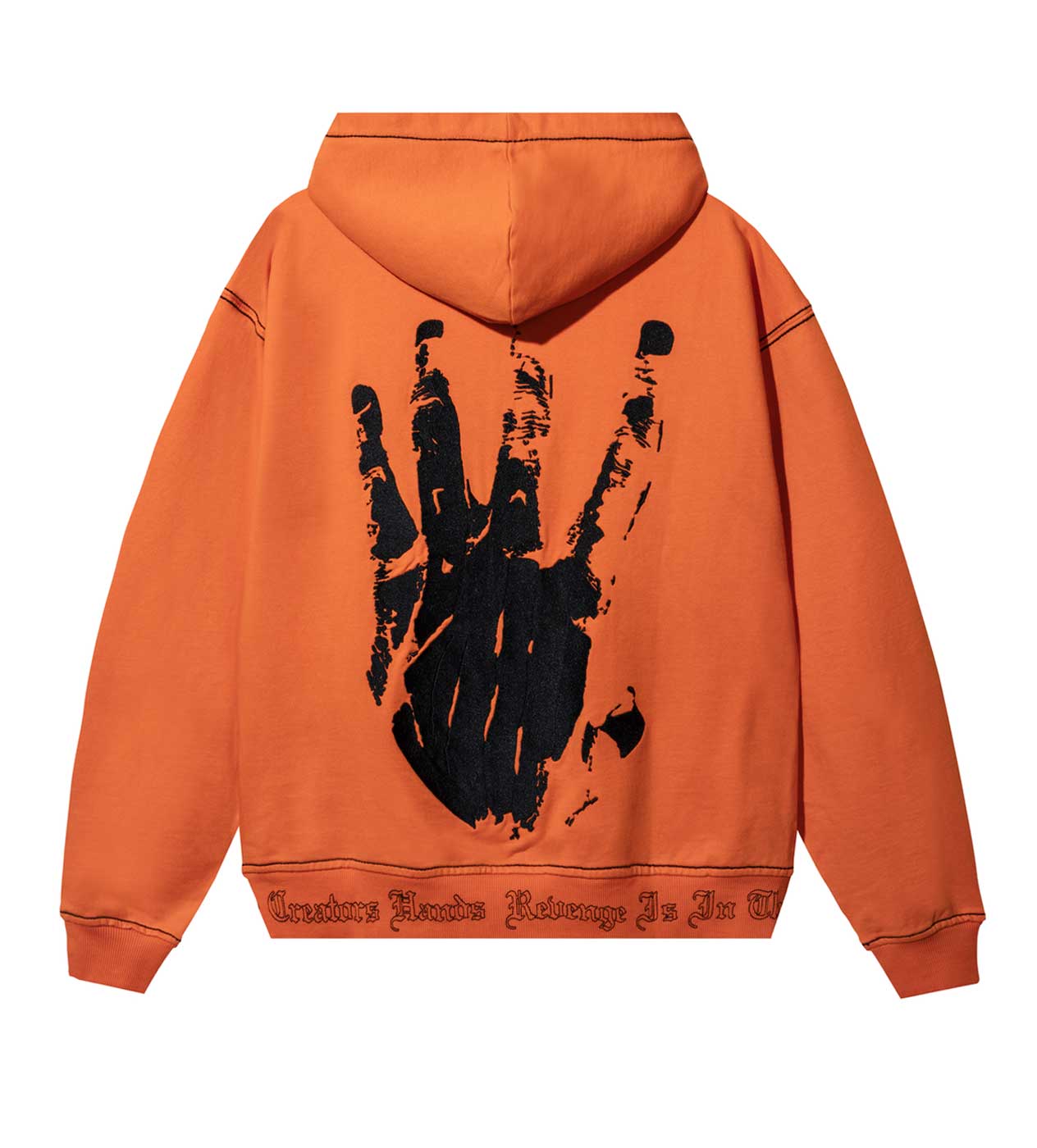 Revenge Xxxtentacion Kill Contrast Zip Up Hoodie Orange – Restock AR