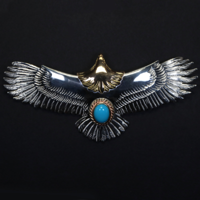 TADY&KING特大イーグル頭金金縄ターコイズ Necklace TADY＆KING ONLINE