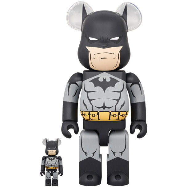BE@RBRICK Batman Hush Batman: Black Ver. 100％ & 400％: MEDICOM