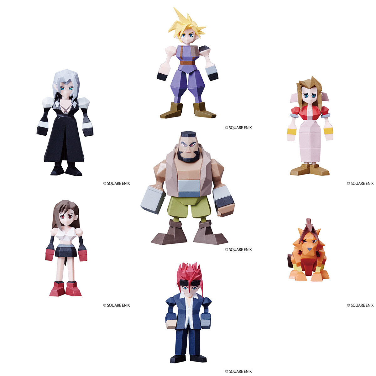 Final Fantasy VII Polygon Mini Figure Box Set (Re-run): SQUARE