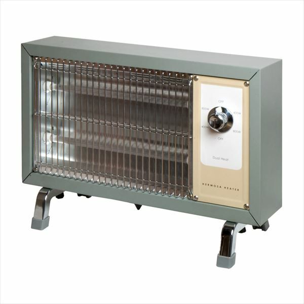 レトロヒーター ヒーター 電気ストーブ スチール 角型 [94014