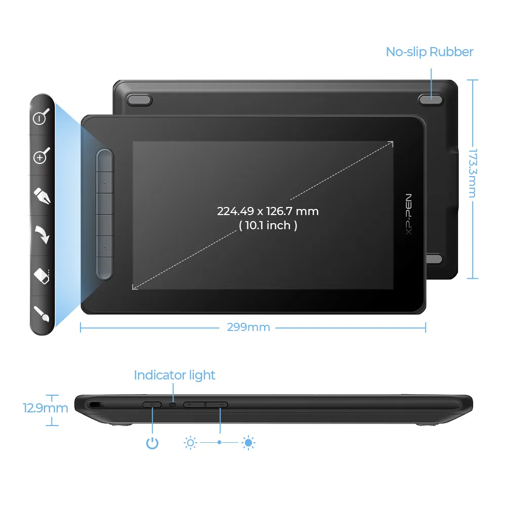 Artist 10 (2nd Generation) Affordable Pen Display Tablet | XP-Pen