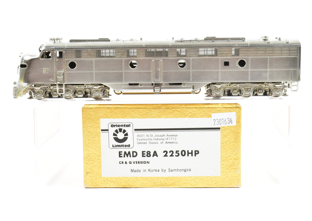 HO Brass Oriental Limited CB&Q - Burlington Route EMD E8A 2250 HP