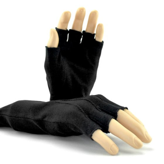 Long Wristed Fingerless Cotton Gloves - Black – Rettig Music