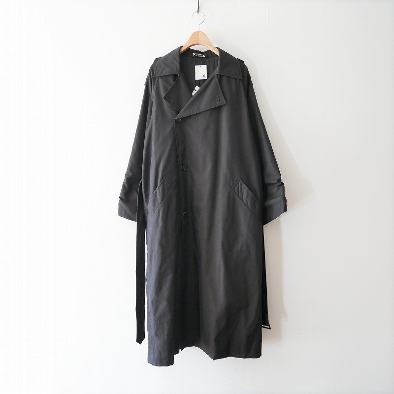 AURALEE WASHED FINX CUPRO TWILL LONG COAT