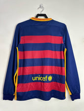 Barcelona Long Sleeve Home Shirt - 2015-16 – Retro Football Shirts