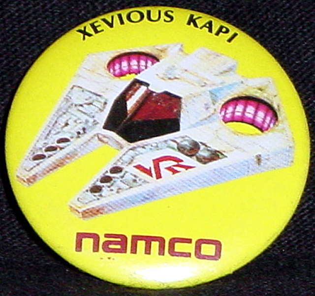 ナムコ「ゼビウス」カピ缶バッジ/namco 