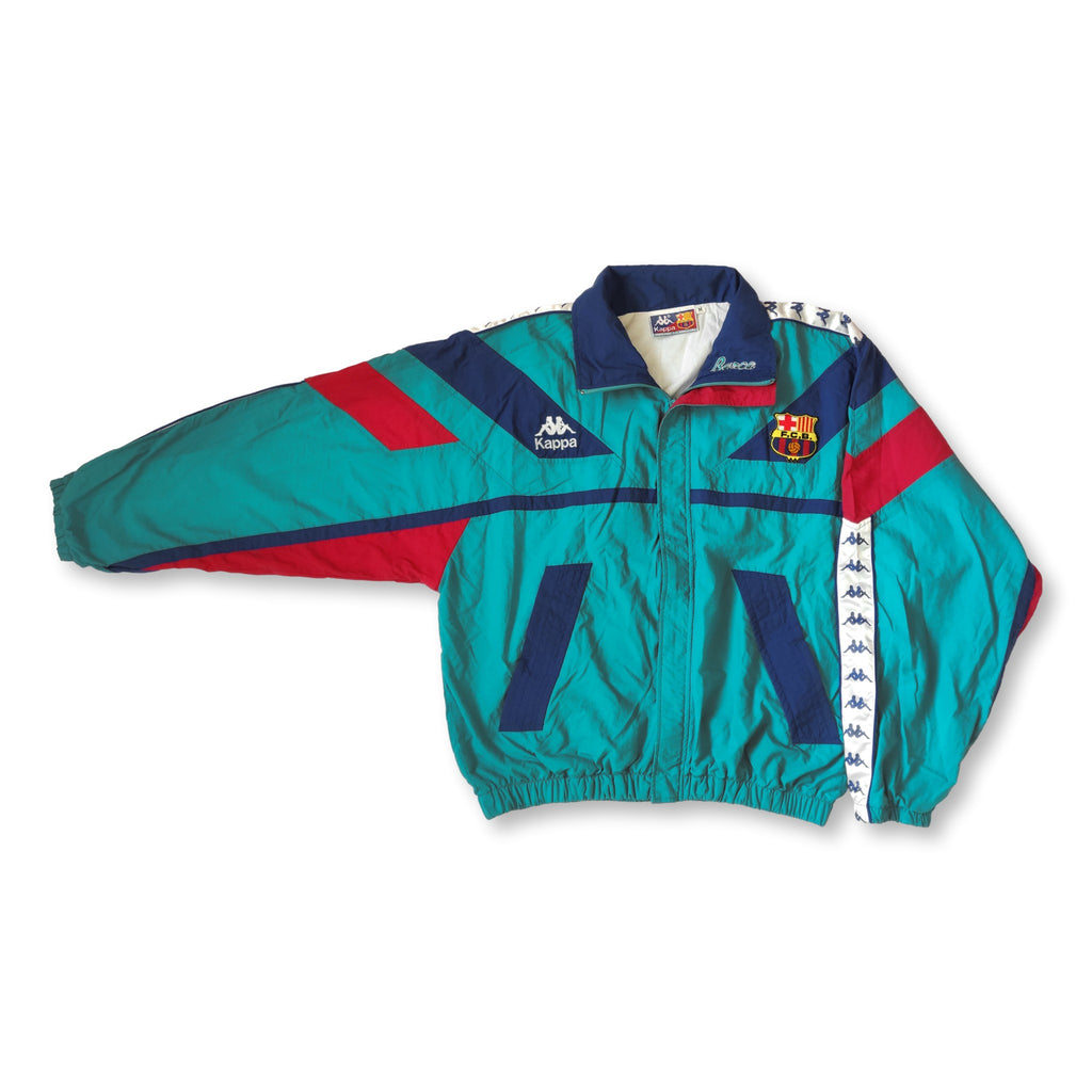 1992-95 green FC Barcelona Kappa track jacket | retroiscooler