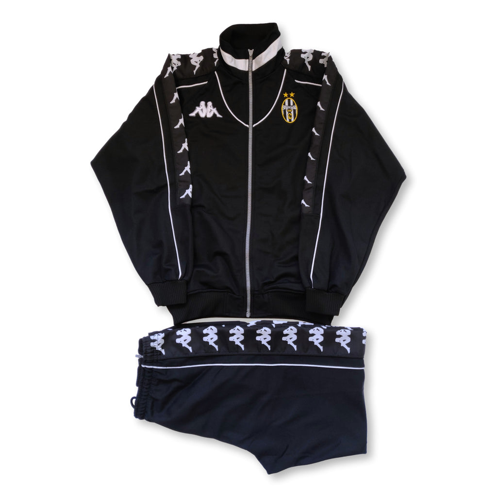 1998-99 black Juventus Kappa tracksuit - retroiscooler – Retroiscooler